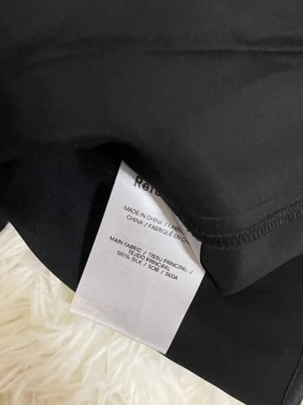 NWT Reformation Frankie Silk Dress Black - Picture 7 of 7